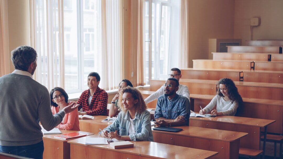 teacher with students in classroom