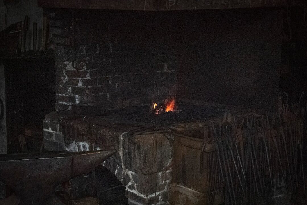 blacksmith at end of day