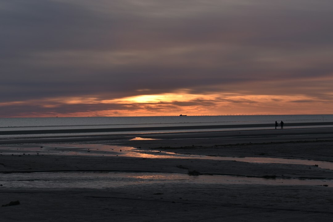 sunset over danish sea