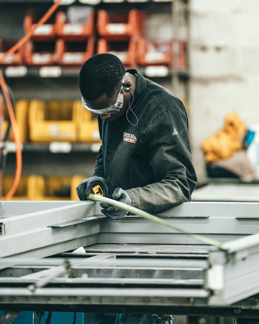 smith working on metal