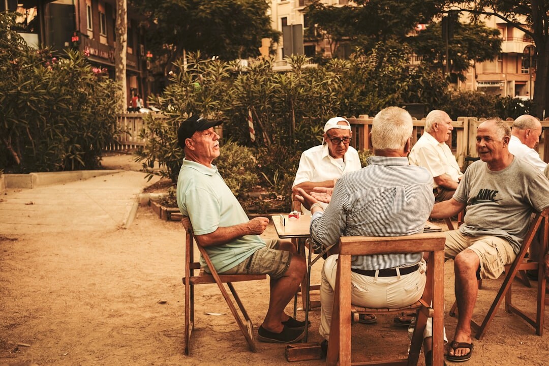 group of neighbors talking