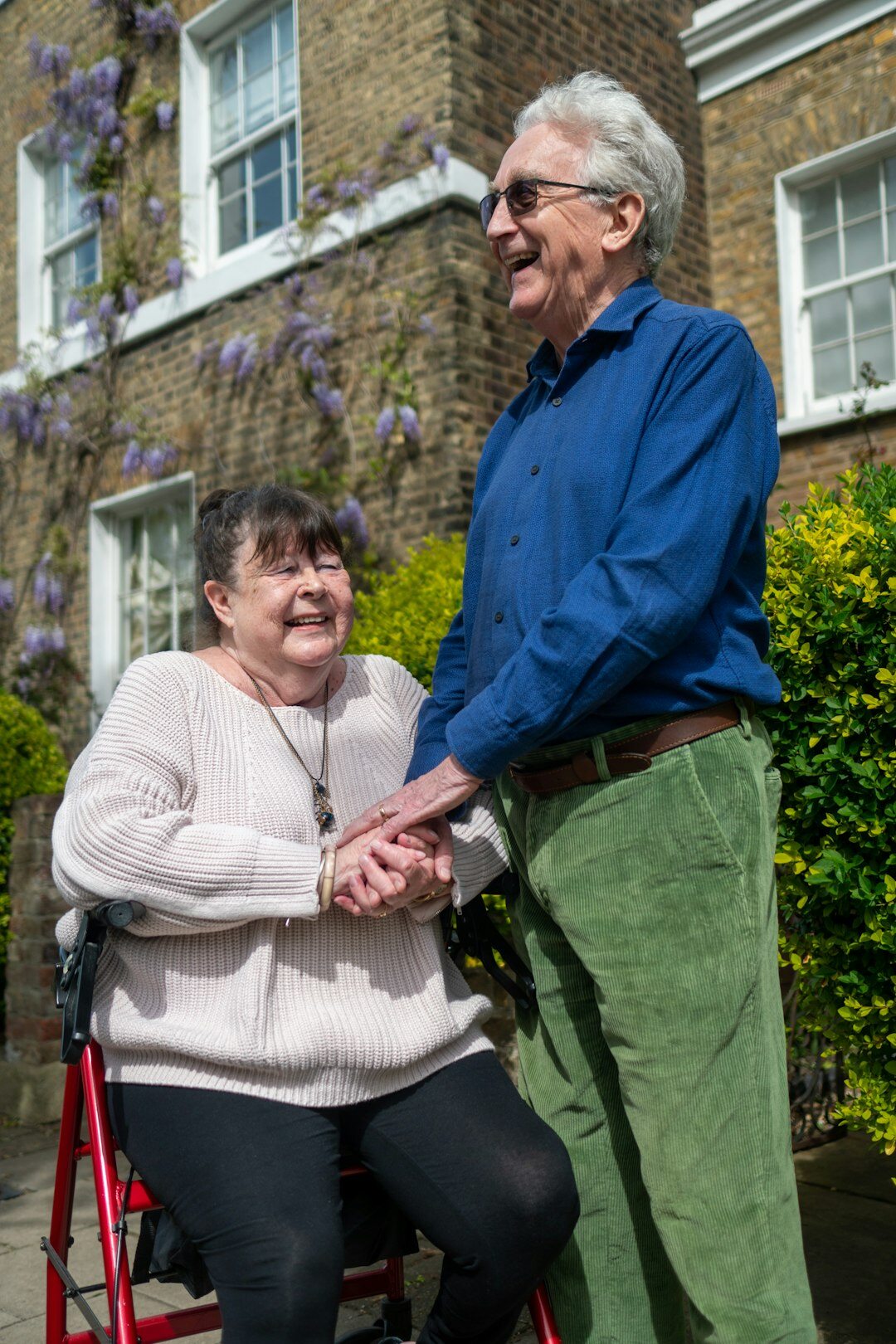 elderly resident sharing story